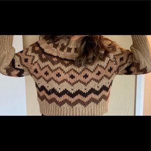 Anthropologie brown sweater